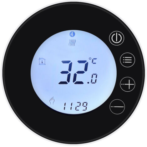 Thermostat intelligent Tuya WiFi avec écran LCD, régulateur de température programmable, contrôlable via application et compatible avec la commande vocale Google Home.