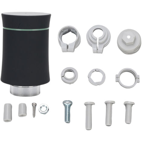 Thermostat intelligent, vanne de radiateur, application et commande vocale, plusieurs Modes, écran LCD, thermostatique Programmable, noir