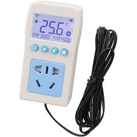 Thermostat Intelligent WiFi avec Affichage Numérique LCD et Prise AU 110‑250V