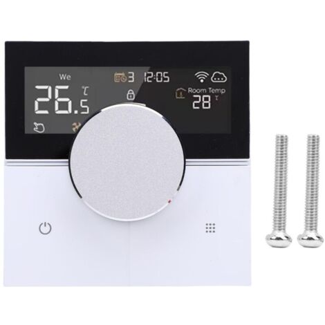 Thermostat intelligent WiFi, écran couleur, bouton de commande entièrement tactile, Programmable pour maison, chaudière murale