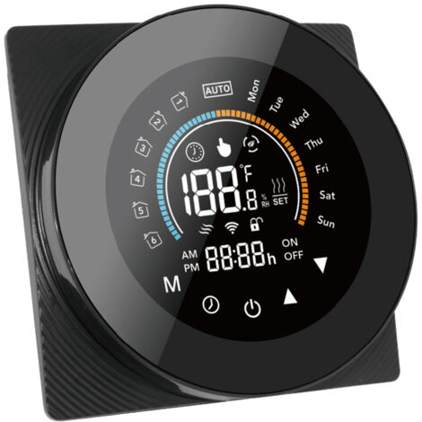 Thermostat intelligent WiFi eWelink chaudière eau/gaz, contrôle température, grand écran LCD, boutons tactiles, commande vocale (compatible Google Assistant, Xiaodu, Tencent)