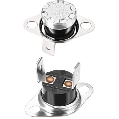 Thermostat KSD301 - 2 Pièces - 80°C Normalement Fermé - 250V 10A - Protection Surchauffe - Appareils Électroménagers