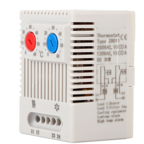 Thermostat mécanique réglable d'ouverture/fermeture de commutateur de régulateur de température 0-60 ℃ ZR011ZR011