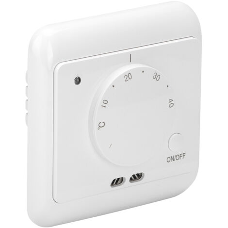 Thermostat mural mécanique 230V 16A pour chauffage électrique - Régulateur de température