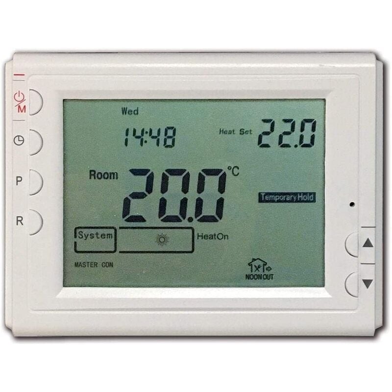 BRAVO Affichage hebdomadaire numérique du chronothermostat 3,8 pouces