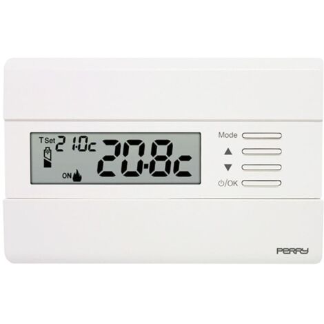 Thermostat mural Perry Blanc avec écran 1TPTE011B