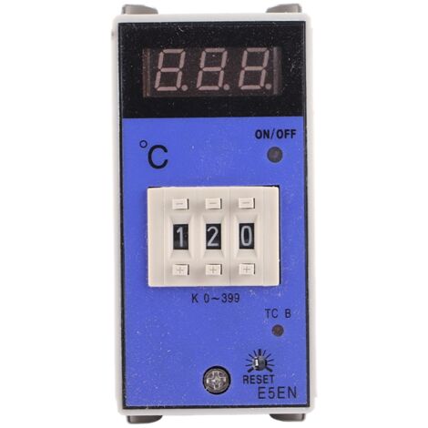 Thermostat numérique E5EM, régulateur de température 0-399 °C avec thermocouple de type K