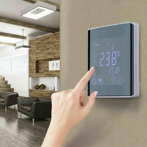 Thermostat numérique encastré, C17.GH3, chauffage au sol, thermostat d'ambiance, thermostat de chauffage tactile, Avec fonction de mémoire de mise hors tension 20pcs
