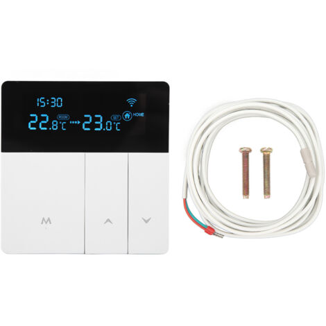 Thermostat Numérique Intelligent Contrôle par Application LCD Programmable AC 90‑240V