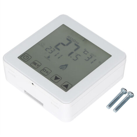 Thermostat Numérique Mural Programmable avec Écran LCD pour Chauffage Électrique