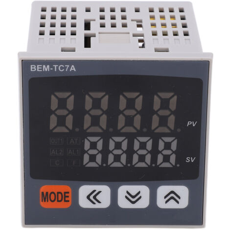Thermostat numérique PID intelligent 100-240VAC avec contrôle précis et sortie relais (BEM-TC7A-14RV)