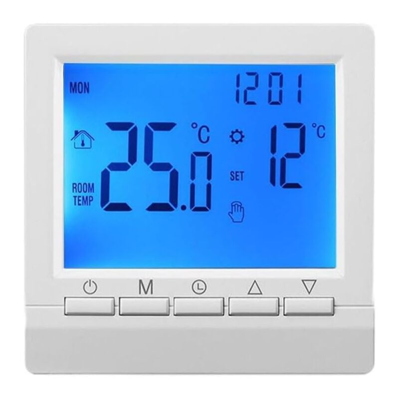 Thermostat Numérique Programmable - Contrôleur Intelligent pour Chauffage à Gaz et Mural lcd
