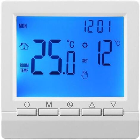 Thermostat numérique programmable pour la maison, contrôleur de température intelligent, thermostat de chaudière à gaz, thermostat de chauffage mural LCD