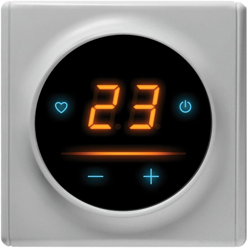 Warmon - Thermostat OneKeyElectro 25 wifi Tactile avec cadre Florence - gris
