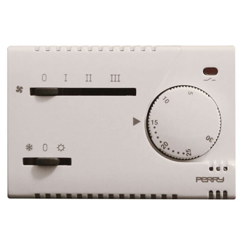 Thermostat Perry encastré blanc pour séries civiles 230V 1TITEF365/MC