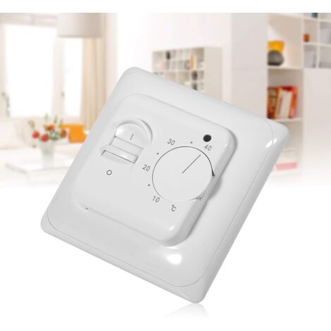 Thermostat Plancher Mécanique Manuelle Thermostat De Chauffage Air Condition Économiseur D'énergie Commutateur De Contrôle De La Température Mur Plinthe Chauffage 230V 50 / 60Hz du Mur À L'intérieur