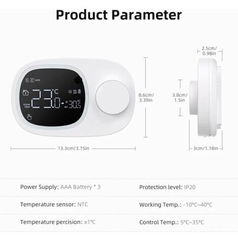 Thermostat pour chaudière à gaz, thermostat Wi-Fi, thermostat pour chauffe-eau à gaz, thermostat basse consommation, télécommande mobile intelligente