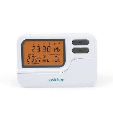 Thermostat programmable filaire pour chauffage ou climatisation - Avidsen - 103953