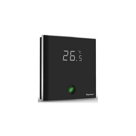 Thermostat programmable Green Leaf pour plancher rayonnant électrique - Noir
