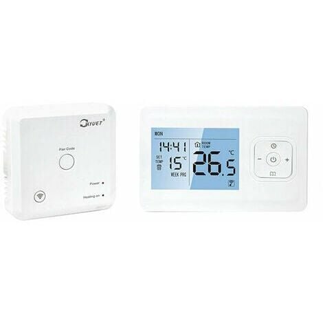 Thermostat programmable sans fil monobloc thermostat de four suspendu + récepteur HF-135mm23.2mm87.5mm