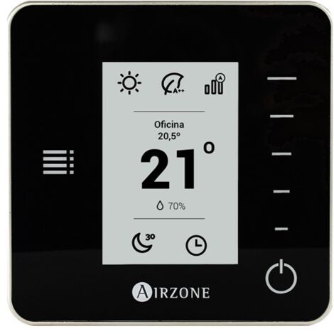 Thermostat radio THINK CE6 Flexa - AIRZONE Couleur : Noir