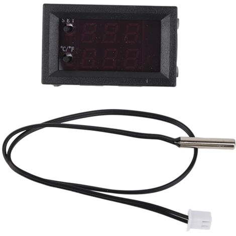 Thermostat Régulateur de Température Digital Intelligent Contrôleur Microprocesseur avec Capteur NTC DC12V
