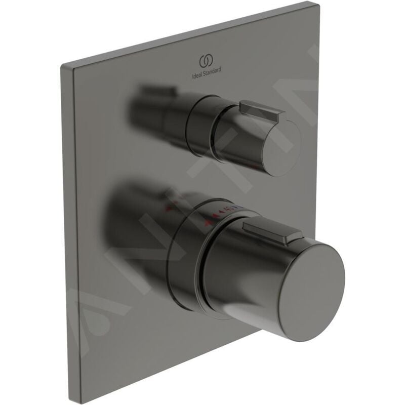 Ideal - Standard CeraTherm - Mitigeur de douche thermostatique encastré, Magnetic Grey A6956A5