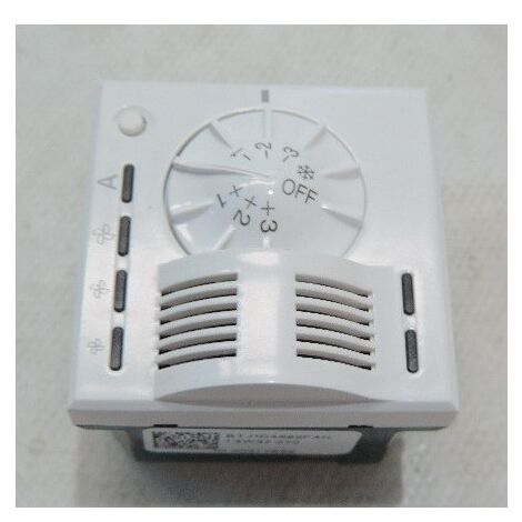 Thermostat sonde blanc pour ventilo-convecteur 2 modules (75863) MyHome AXOLUTE BTICINO HD4692FAN