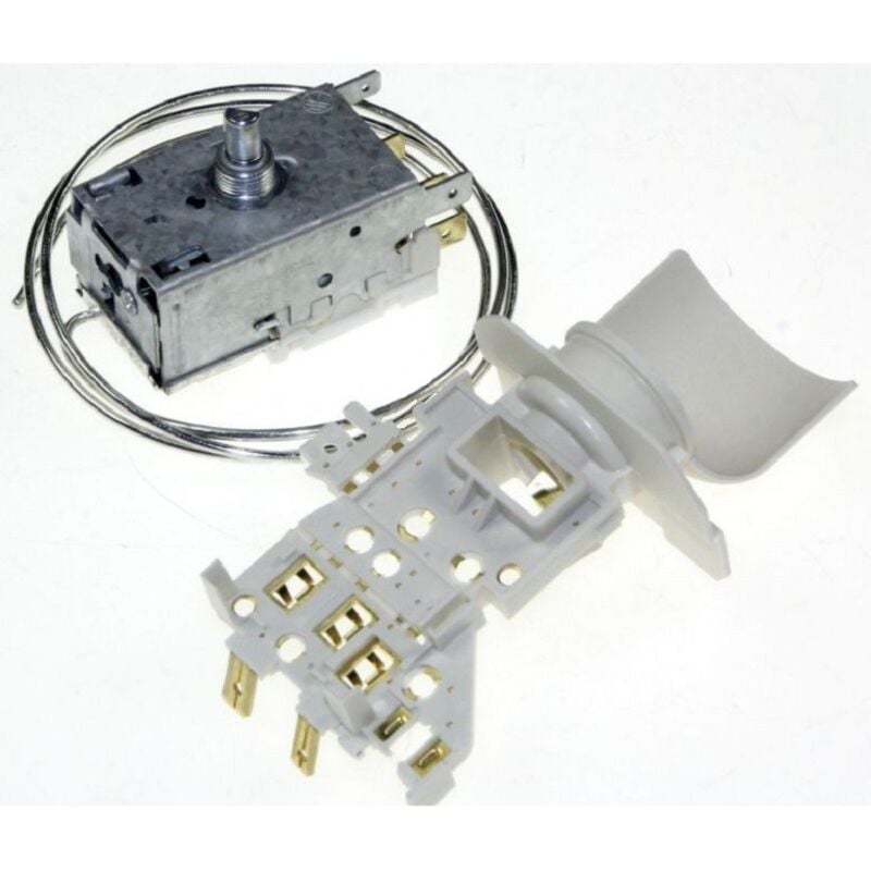 Whirlpool - thermostat + support lampe en remplacement thermostat A130681R pour refrigerateur