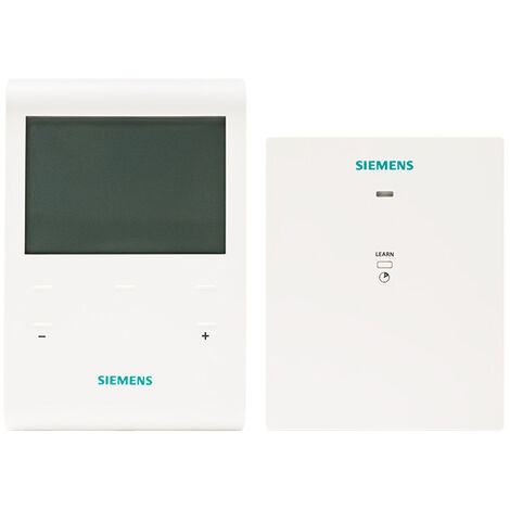 Thermostat tactile programmable 5+2 sans fil + récepteur RDE100.1RFS - SIEMENS - SIEMENS