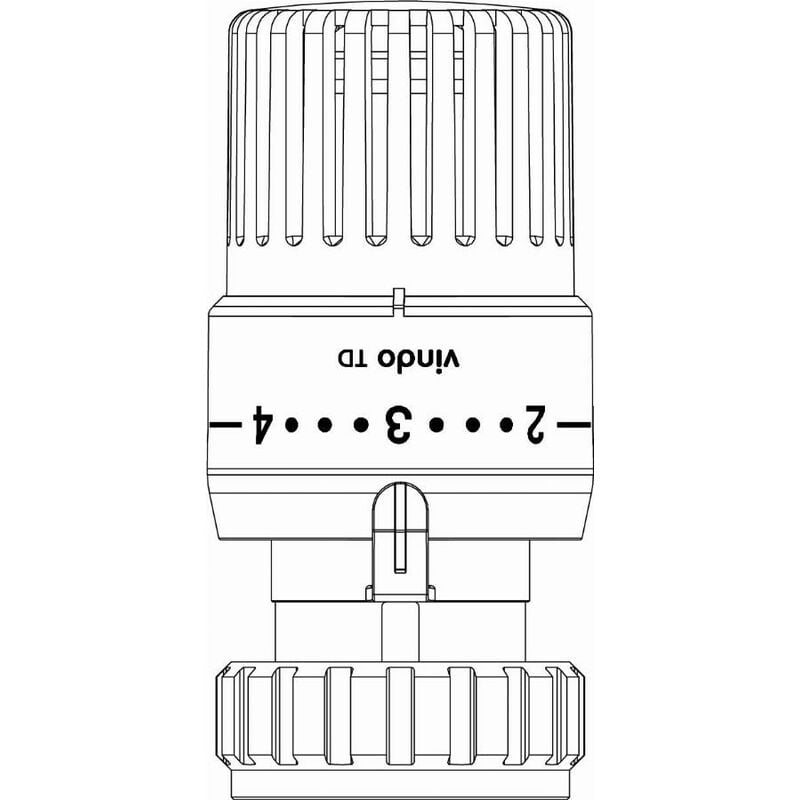 Oventrop - Thermostat Vindo th 7-28 °c, 0 1-5 - Bulbe liquide, modèle blanc - 1013076