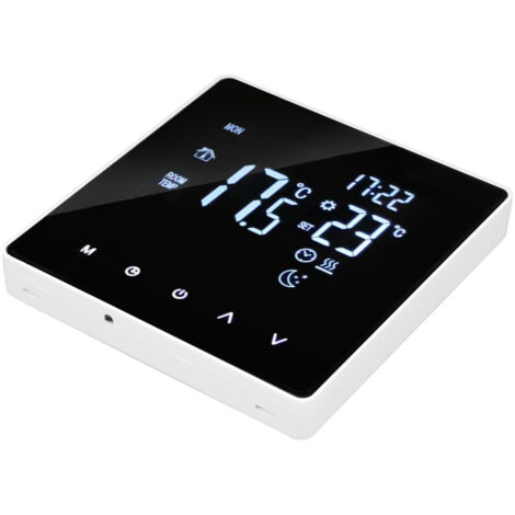 Thermostat WiFi Intelligent 16A 4400W pour Plancher Chauffant, Programmateur avec Minuterie et Sonde de Température 3m, Contrôle AC90-240V