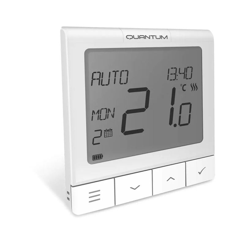 Thermostat WQ610 Quantum programmable - Filaire et semi-encastrable pour plancher chauffant - Conecterm