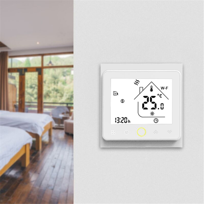 Thermostat-ZigBee Thermostat intelligent programmable Contrôleur- app Télécommande compatible avec Alexa Google Home Contrôle vocal