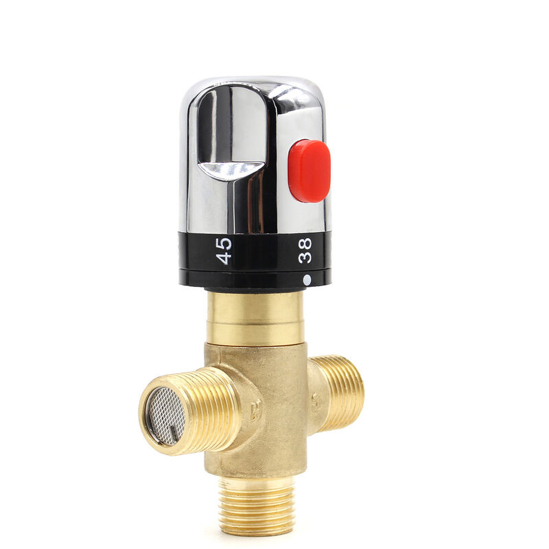 Thermostatic mixer, shower mixer with g 1/2' connection, hot and cold water