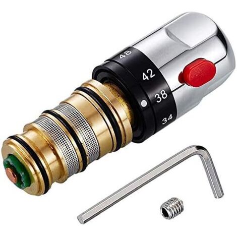 Thermostatic Mixer Water Mixer, Solid Brass Copper Cartridge Temperature Control Faucet Tap Faucet Fittings