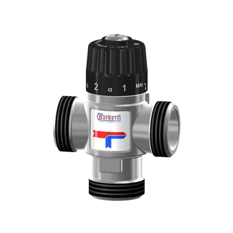Thermostatic Mixing Valve Side Way Mixed Water 20-43C 1,6m3/h 3/4' Male BSP