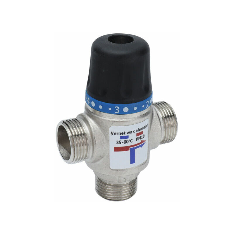 Thermostatic mixing valve Temperature control device with automatic shut-off Large flow mixer (G3/4 inch)