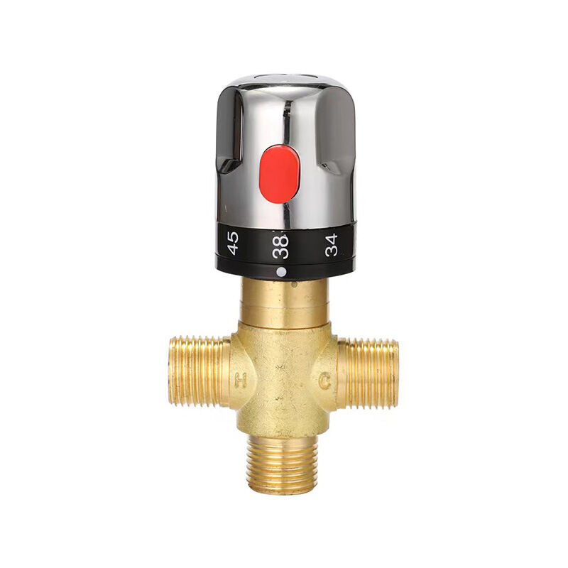 Robinet mélangeur thermostatique, mitigeur thermostatique, robinet mitigeur de douche avec connecteur1/2 npt', robinet de marque d'échelle