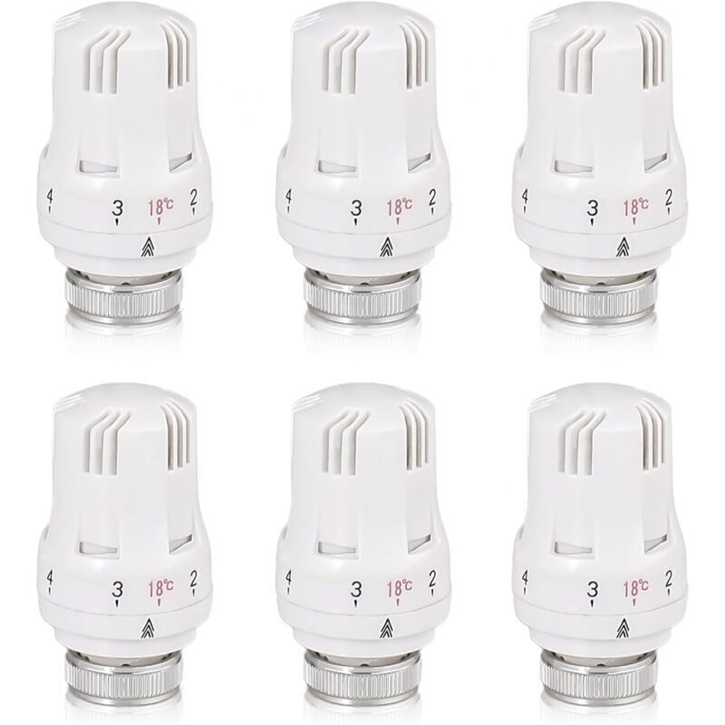 Image of Thermostatic Radiator Head, 6 Pieces Radiator&hellip;
