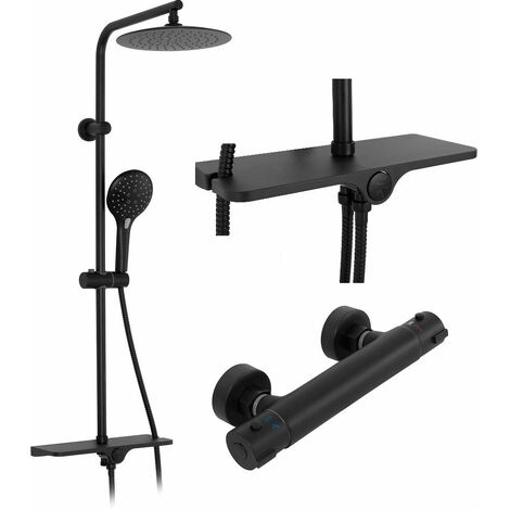Thermostatic Shower Set REA Mike Black
