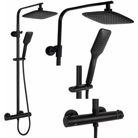 Thermostatic Shower Set REA Tom Black