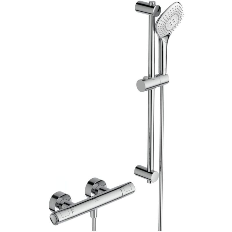 CeraTherm - Colonne de douche avec thermostat, 3 jets, chrome A7234AA - Ideal Standard