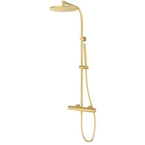 Thermostatique douche avec colonne  Finition robinet: Or Brass