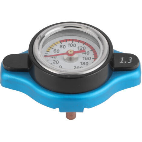 Thermostatischer Kühlerverschluss, universeller thermostatischer Kühlerverschluss, auslaufsicherer Wasserbehälterdeckel mit Temperaturanzeige (kleiner Kopf 1,3par)