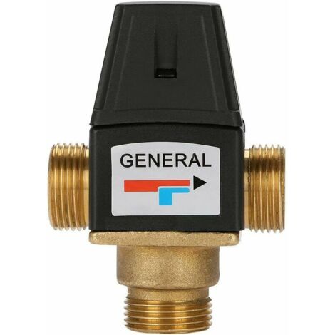 Thermostatisches Mischventil aus Messing, 3-Wege-Außengewinde, DN20 Außengewinde, Thermostatisches Mischventil aus Messing für Solarwarmwasserbereiter