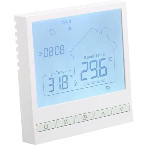 Thermostats intelligents Thermostat de Chauffage Thermostat d'ambiance Thermostat WiFi Thermostat pour Le Chauffage de l'eau Chauffage au Sol Compatible avec Alexa, Google 3A TOL47
