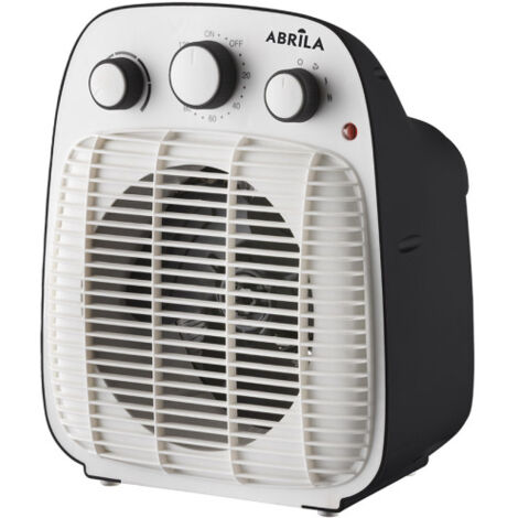 Thermoventilador elect.lesotow 2000w nero/bianco 2pot.3fun. timer prot. riscaldamento sob. antiribaltamento 27x23x15,5 cm