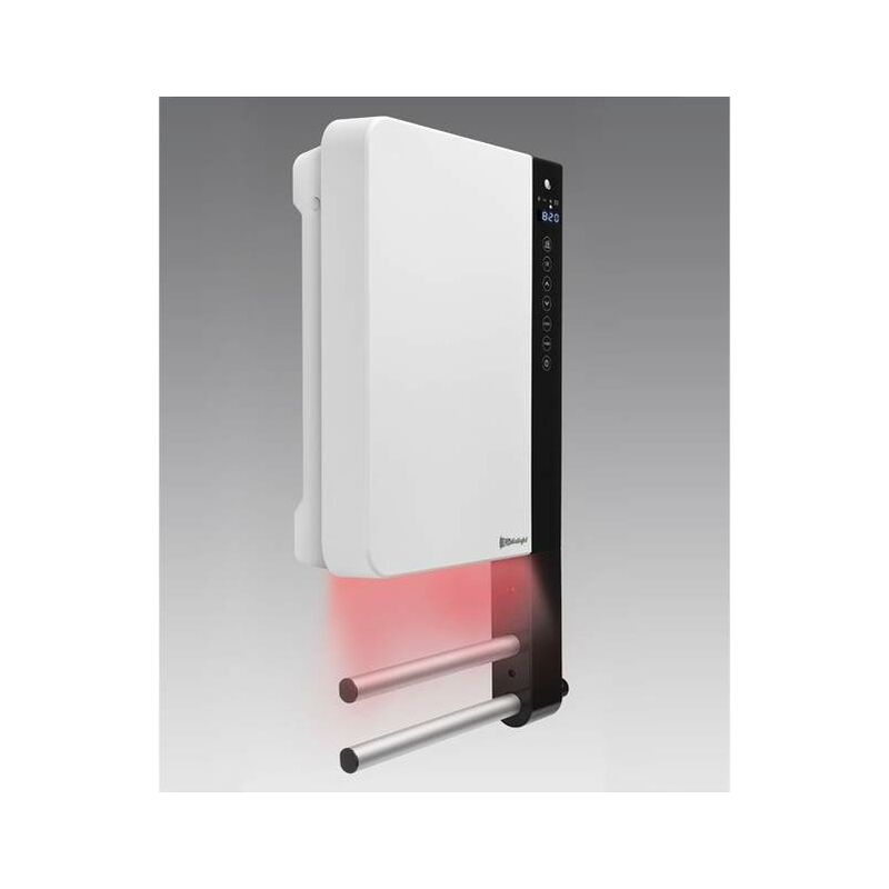 Rubinetteriashop - Thermoventilateur programmable mural de couleur blanche Radialight TBWIN013 blanc