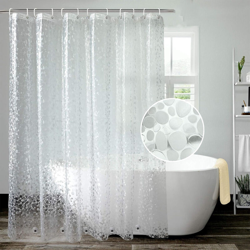 Image of Thick, durable EVA shower curtain, small&hellip;